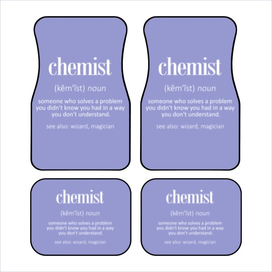 Discover Chemist chemistry student science gift Car Mats