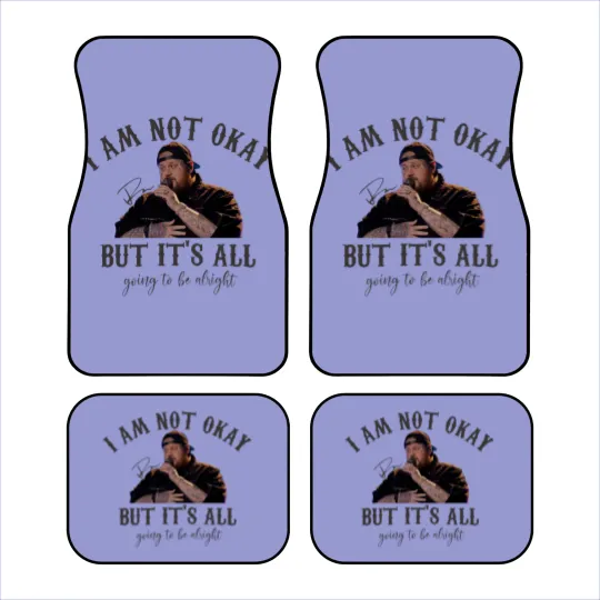 Discover I'm not okay- Jellyroll- Unisex Heavy Cotton Car Mats