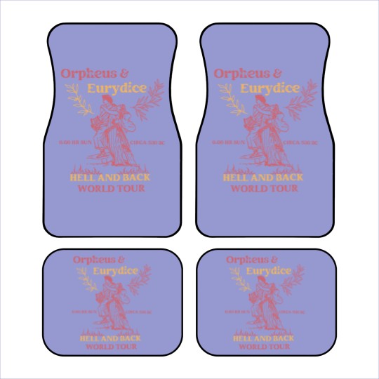 Discover Orpheus and Eurydice Car Mats, Mythology Car Mats, Vintage Greek Mythology Poet Car Mats