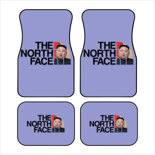 Discover North Face Hijacked Unisex Car Mats, Kim Jong Un Parody Car Mats, Funny Gift, Black Humor, Memes, meme Car Mats