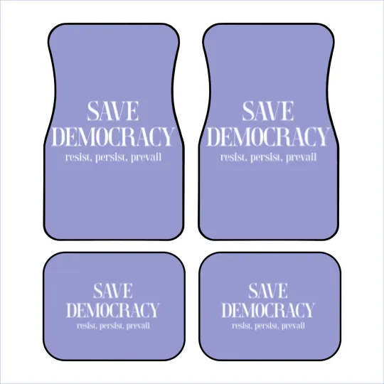 Discover Women's Save Democracy Car Mats Anti Maga Car Mats Car Mats Anti Trump Minimal Typography Car Mats