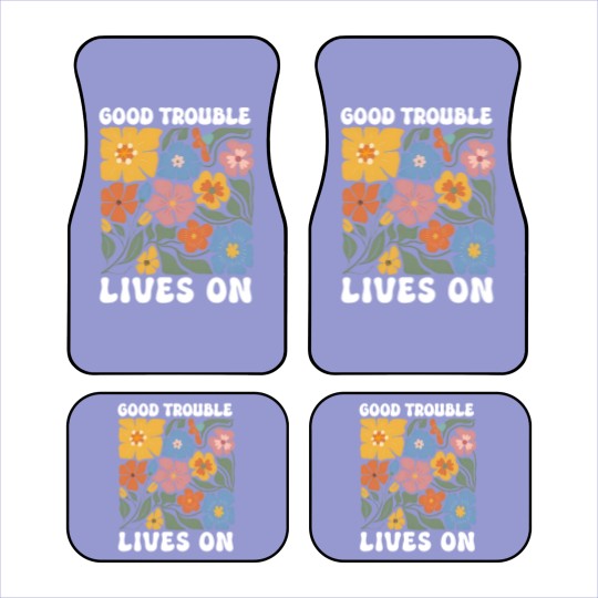 Discover Floral Good Trouble Lives On Car Mats, Resistance Car Mats, John Lewis Car Mats
