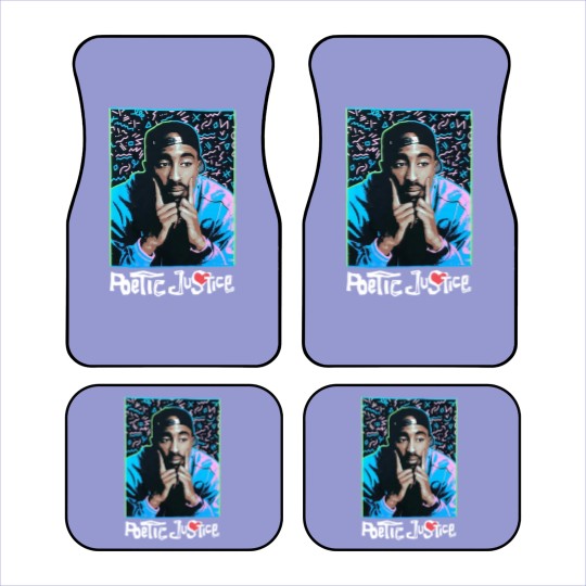 Discover Tupac Shakur Poetic Justice Black Car Mats - NWT