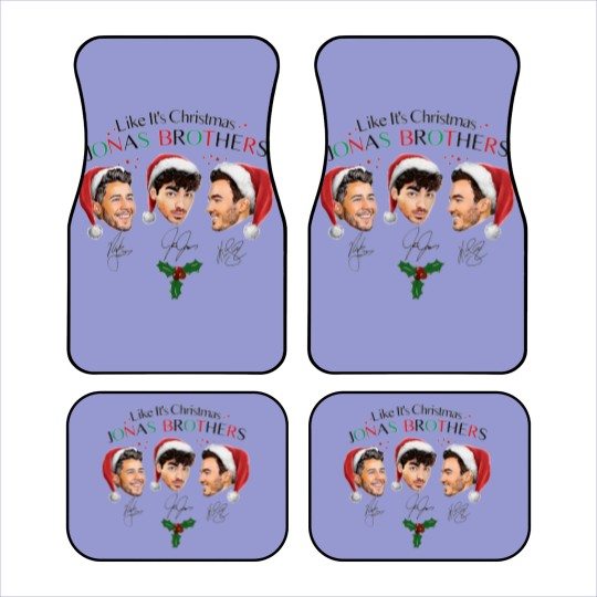 Discover Like It's Christmas Jonas Brothers Car Mats, Jonas Brothers Unisex Car Mats