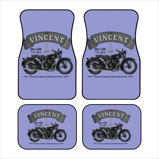 Discover Vincent Black Shadow Classic Motorcycle T Car Mats