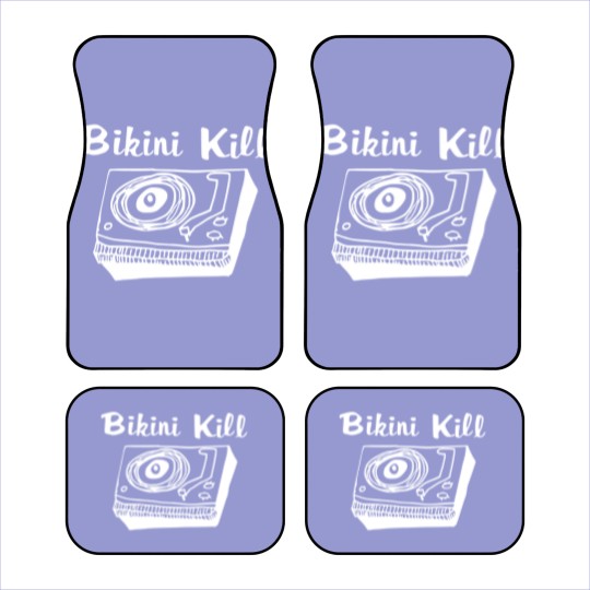 Discover Bikini Kill Logo - Black Car Mats