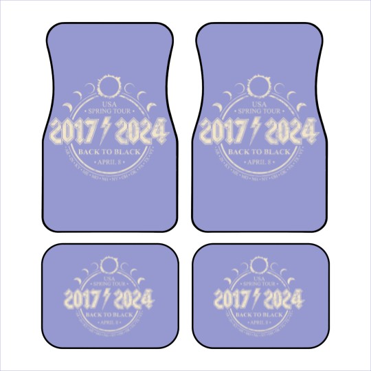 Discover Total Solar Eclipse 2017/2024 Back To Black USA Spring Tour Car Mats