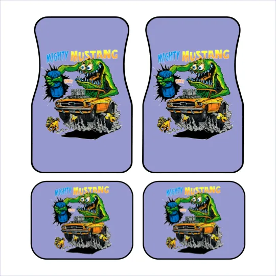 Discover ED ROTH RAT FINK ORIGINAL MIGHTY MUSTANG BLACK Car Mats