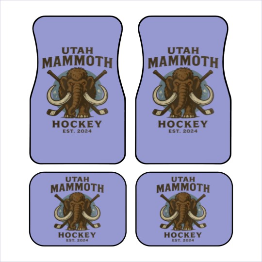 Discover Utah Mammoth Hockey Car Mats, Utah Mammoth Car Mats, Unisex Sports Car Mats