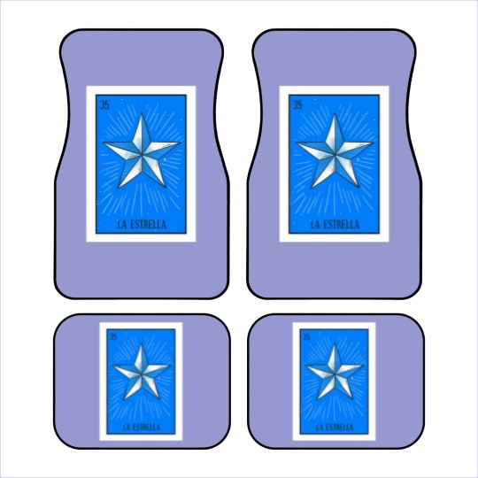 Discover Mexican Loteria 35 La Estrella The Star - Loteria - Car Mats