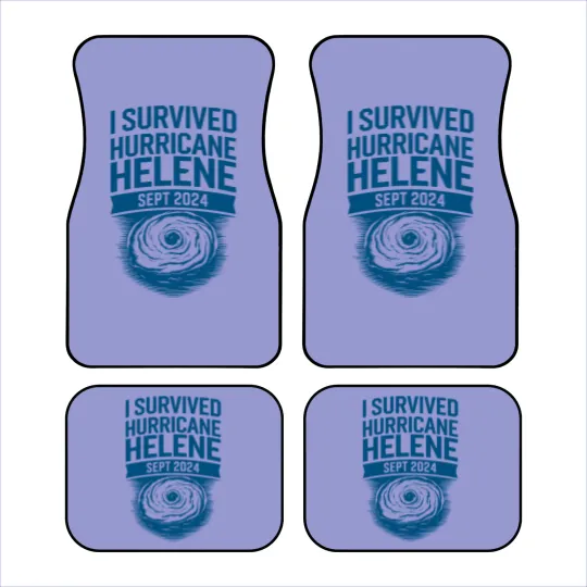Discover I Survived Hurricane Helene Car Mats