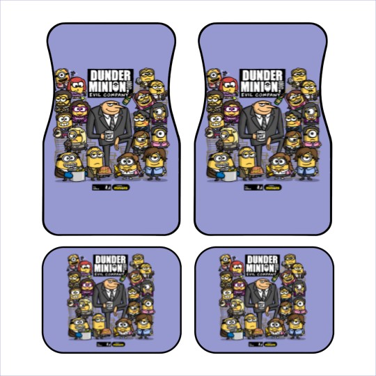 Discover The Office X Minions Characters Car Mats