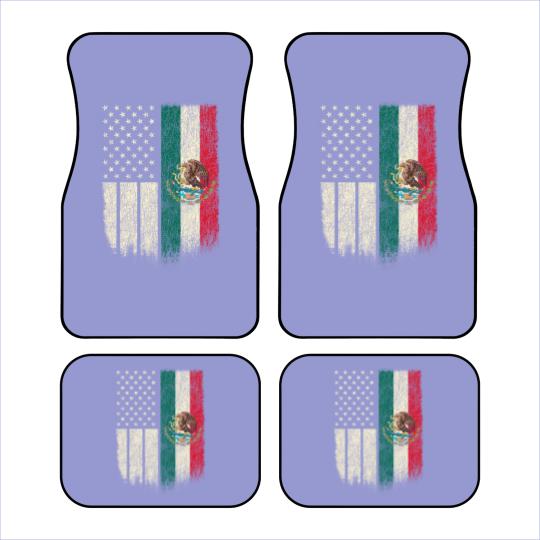 Discover Mexican American Patriot Mexican American Flag Car Mats