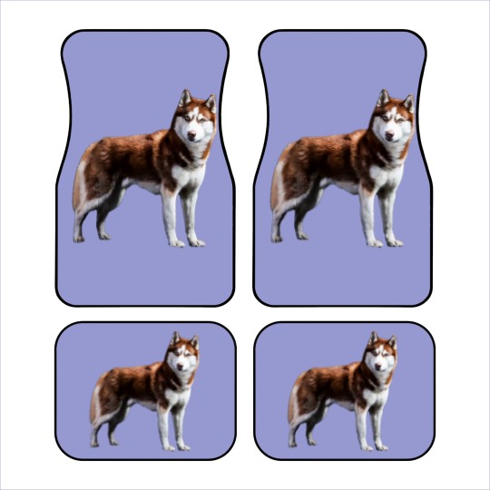 Discover Siberian Husky Red Husky Wolf Dog Car Mats