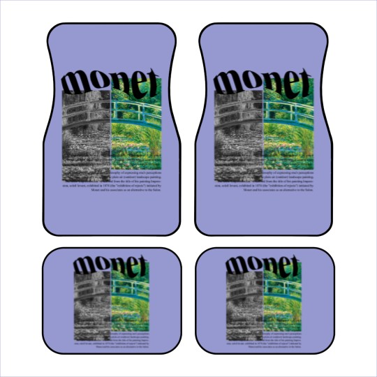 Discover Claude Monet Car Mats, Minimalist Art, The Water-Lily Pond Car Mats