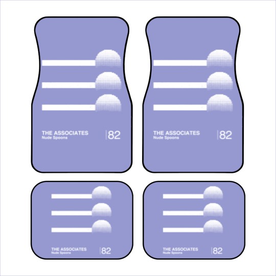 Discover The Associates / Minimalist Graphic Design Fan Artwork - The Associates - Car Mats