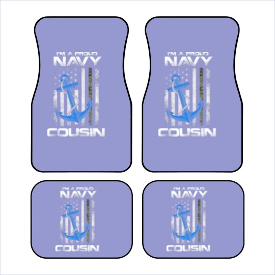 Discover Proud Navy Cousin American Flag Vintage Car Mats