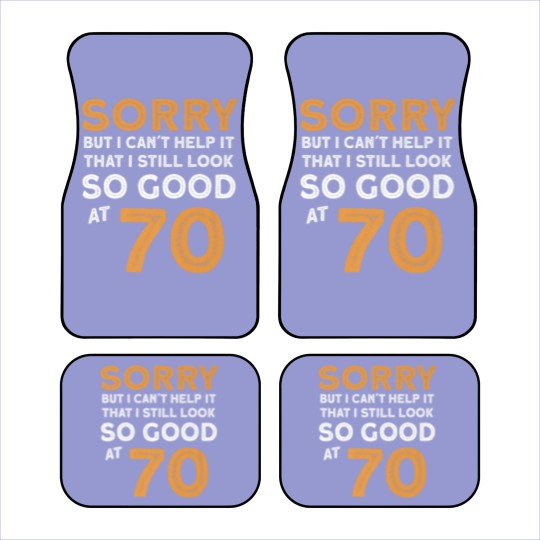 Discover Funny Birthday 70 Years Old Car Mats
