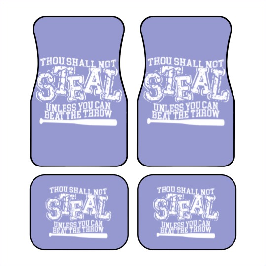 Discover Thou Shall Not Steal Unless You Can Beat The Throw Car Mats, Baseball Car Mats