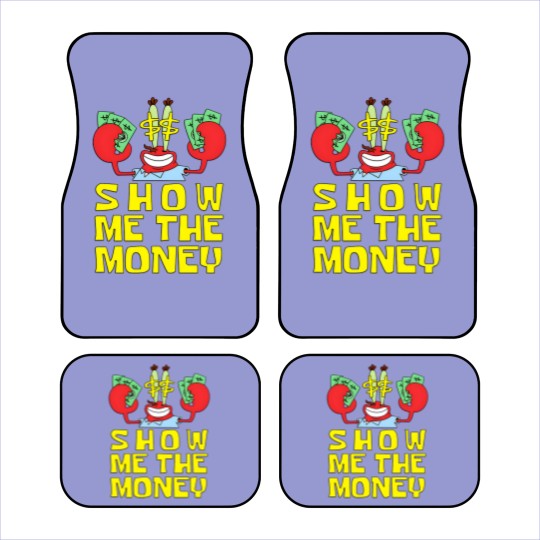 Discover Mr Krabs Show Me The Money Car Mats