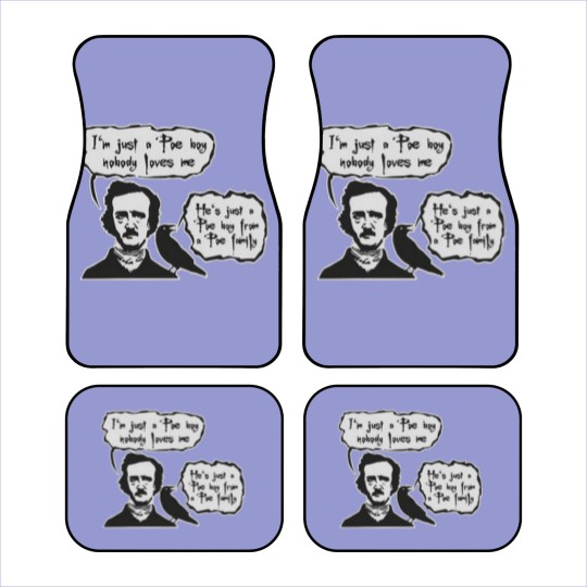 Discover BOHEMIAN POE Edgar Allan Poe RAVEN Car Mats