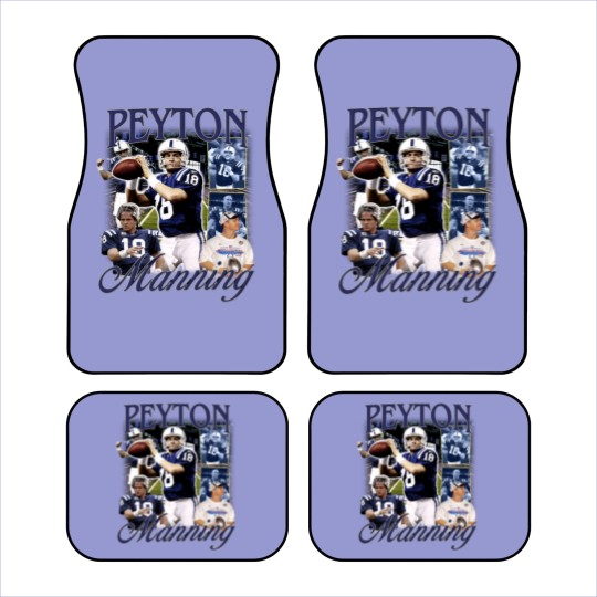 Discover Vintage 90s Graphic Style Peyton Manning Car Mats
