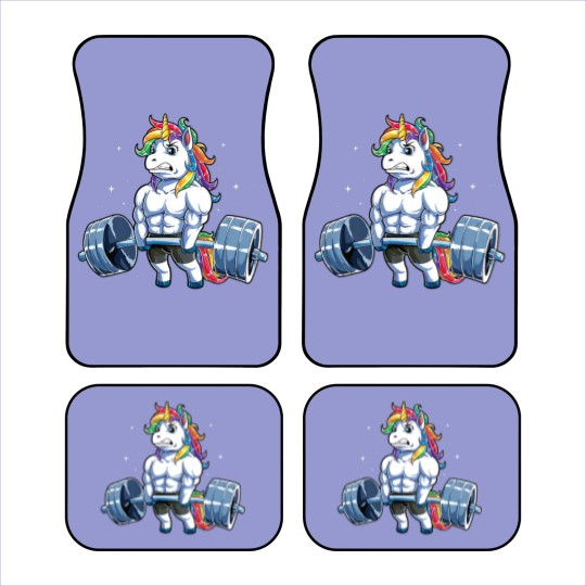 Discover Unicorn Weightlifting Car Mats, Unicorn Car Mats, Unicorn Gifts, Gym Car Mats, Workout Car Mats