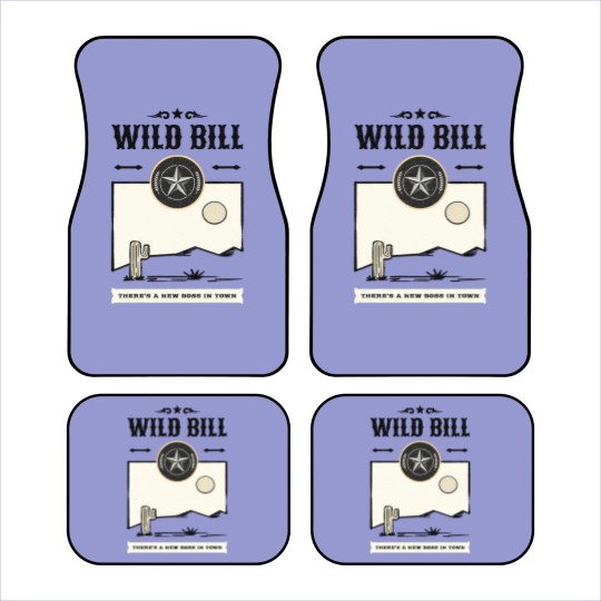 Discover Vintage Wild West Bill Poster Car Mats