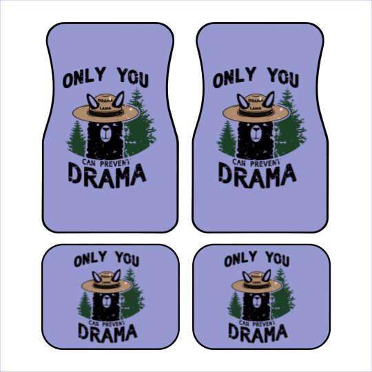Discover Only You Can Avoid the Drama, Llama Smokey Parody, Llama Super Soft Car Mats