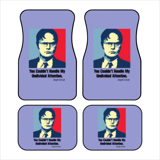 Discover Undivided Attention - Dw Schrute - Car Mats