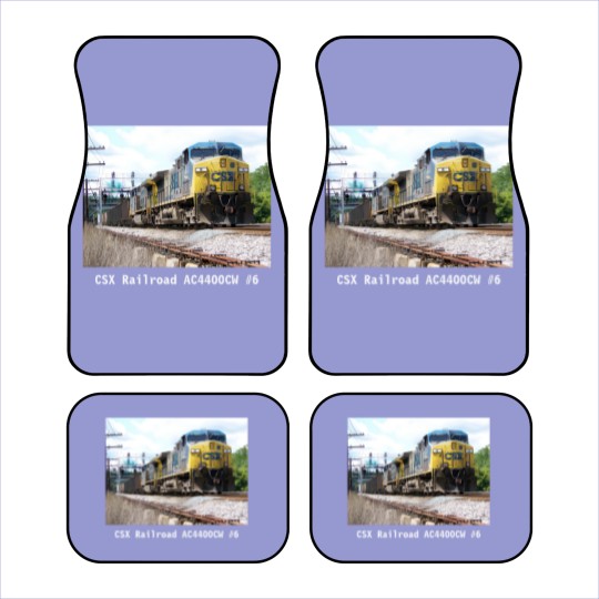 Discover CSX Railroad AC4400CW #6 With a Coal Train Black Car Mats