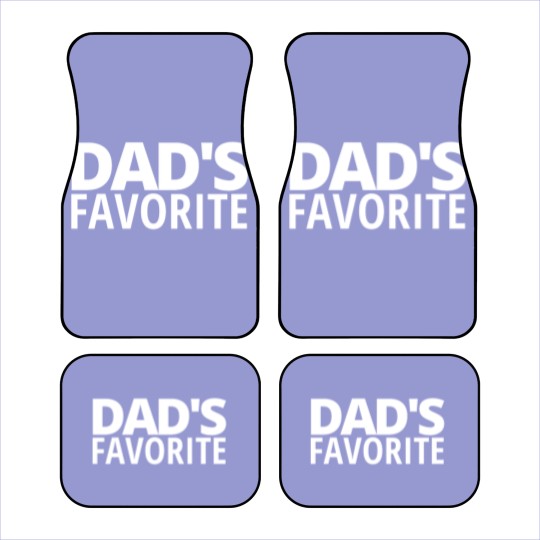 Discover DAD'S FAVORITE (in white letters) Car Mats