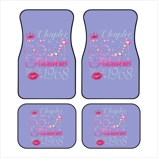 Discover chapter 55 fabulous since 1968 55th birthday gift for women Car Mats