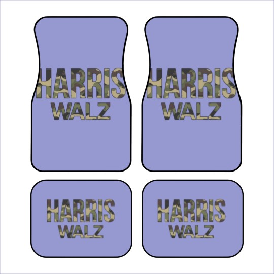 Discover Kamala Harris Walz Election 2024 Car Mats, Camouflage, Hunters white