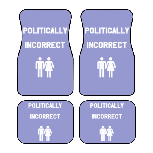 Discover political incorrect hetero couple gift idea Car Mats