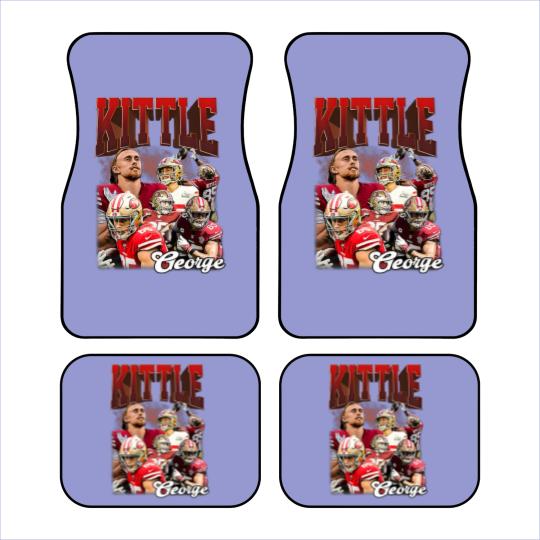 Discover Limited George Kittle Car Mats professional American Football Player