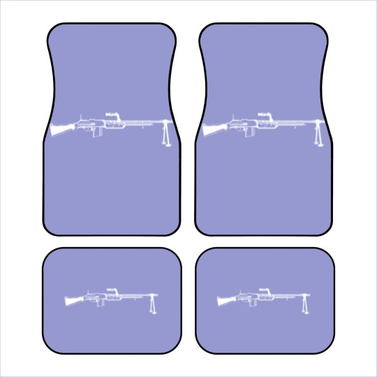 Discover Browning Automatic Rifle BAR White Car Mats