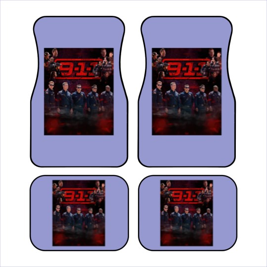 Discover 9-1-1  Cast Purple Red Haze Car Mats