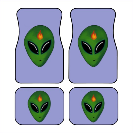 Discover Inciteful Alien Head Car Mats