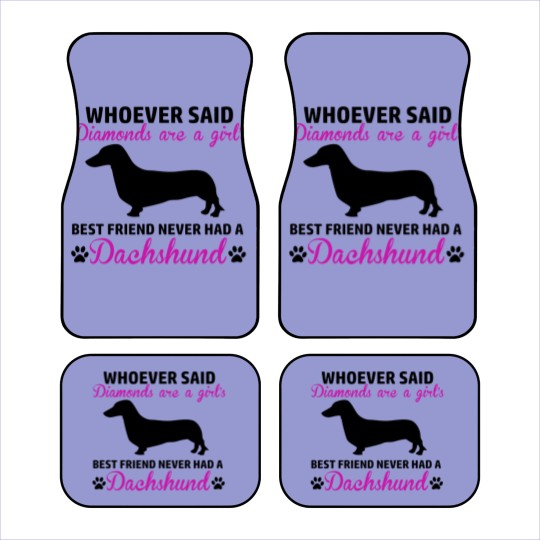 Discover dachsund diamond Car Mats