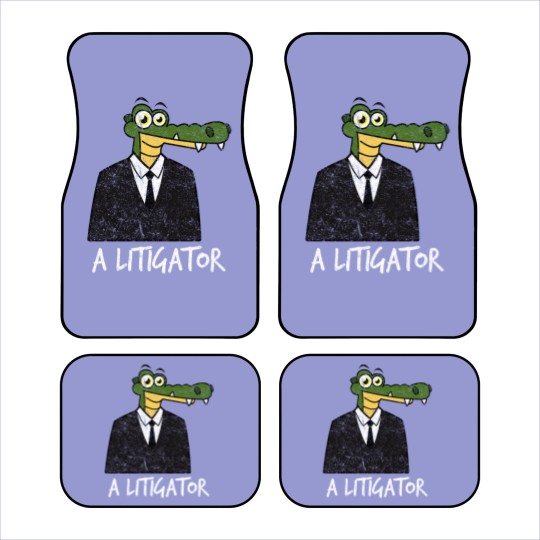 Discover A Litigator Alligator Lawyer Attorney Law Distress Car Mats