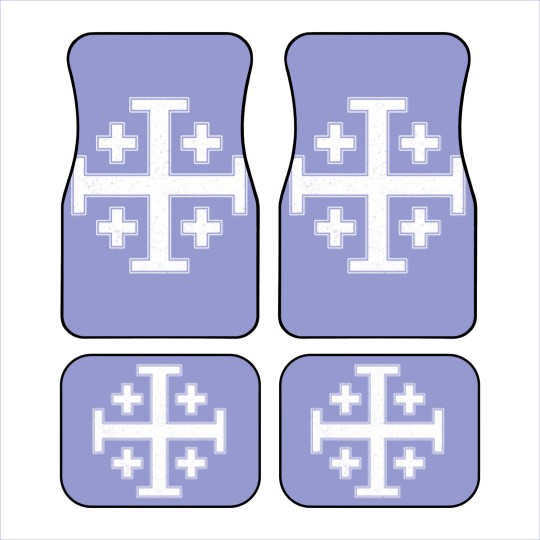 Discover jerusalem cross fivefold cross knight's templar Car Mats
