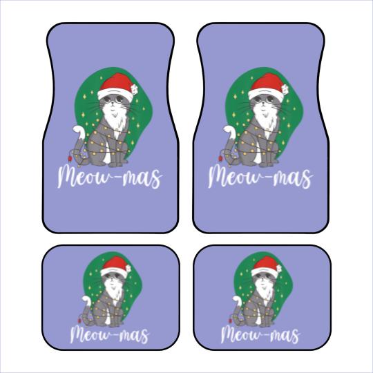 Discover Meow-Mas Cat Christmas Kitten Animal Christmas Tre Car Mats
