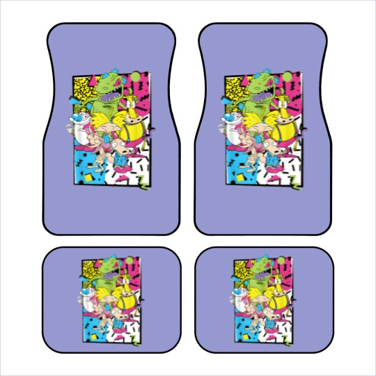 Discover Old School Cartoons 90's Car Mats