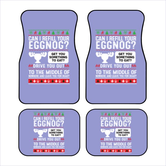 Discover Can I Refill Your Eggnog Family Christmas-Vacation Car Mats
