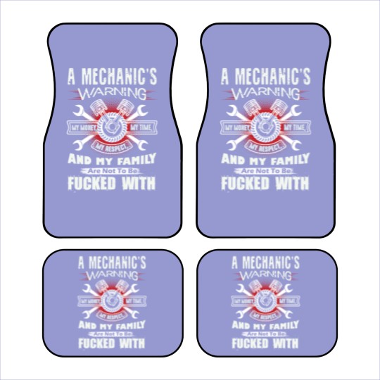 Discover Mechanic's Warning Car Mats