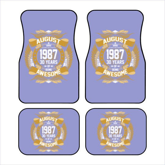 Discover August 1987 30 Years Of Being Awesome Car Mats