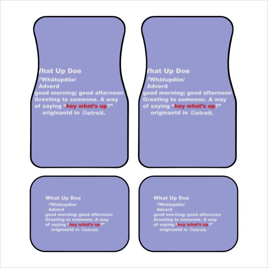 Discover What up Doe Car Mats