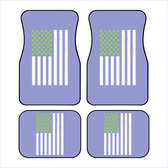 Discover Shamrock American Flag Car Mats