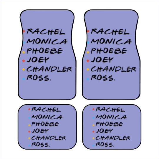 Discover rachel monica phoebe joey chadler ross hipster Car Mats